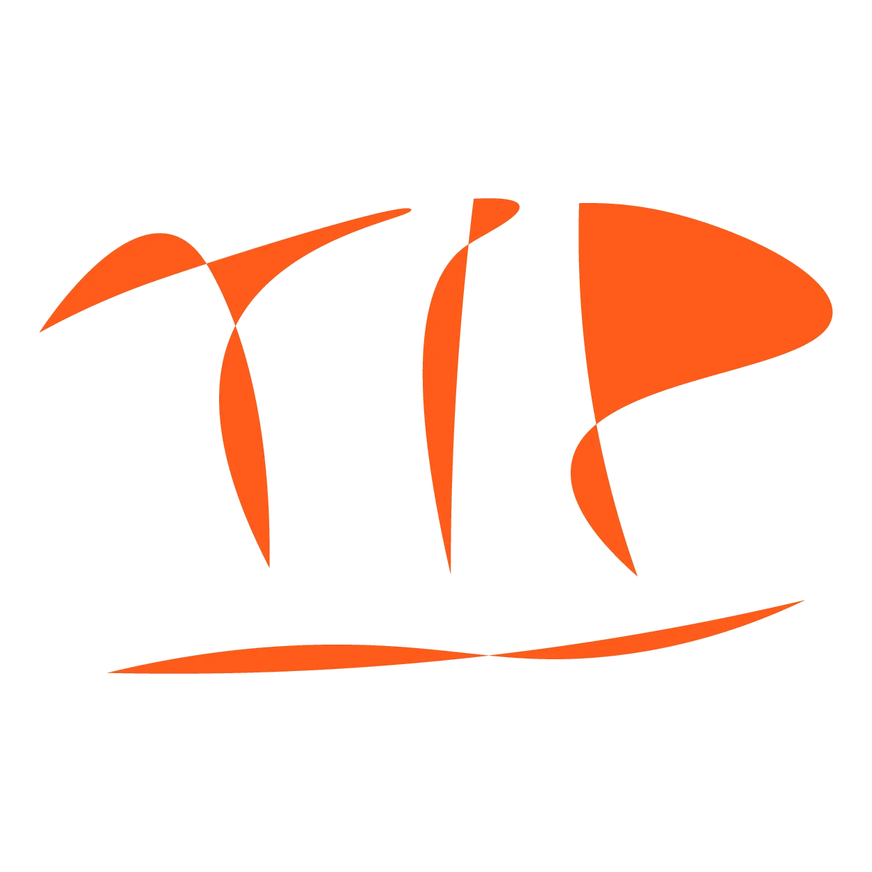 Marca laranja decorativa do Studio Tip