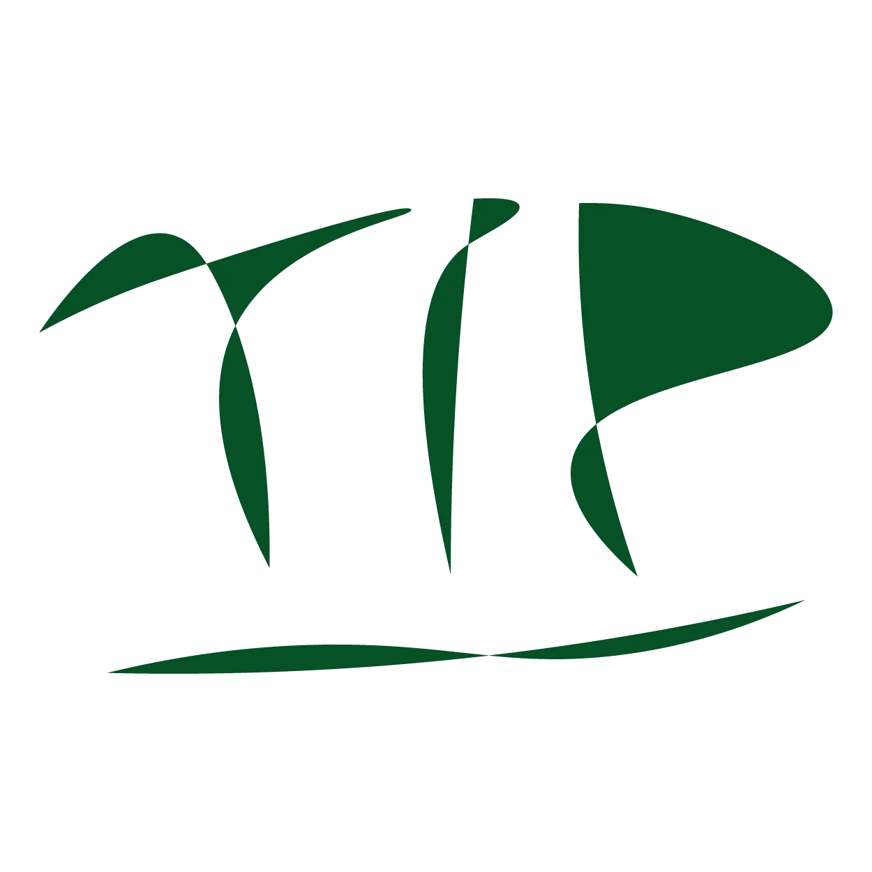 Marca verde decorativa da equipe do estúdio